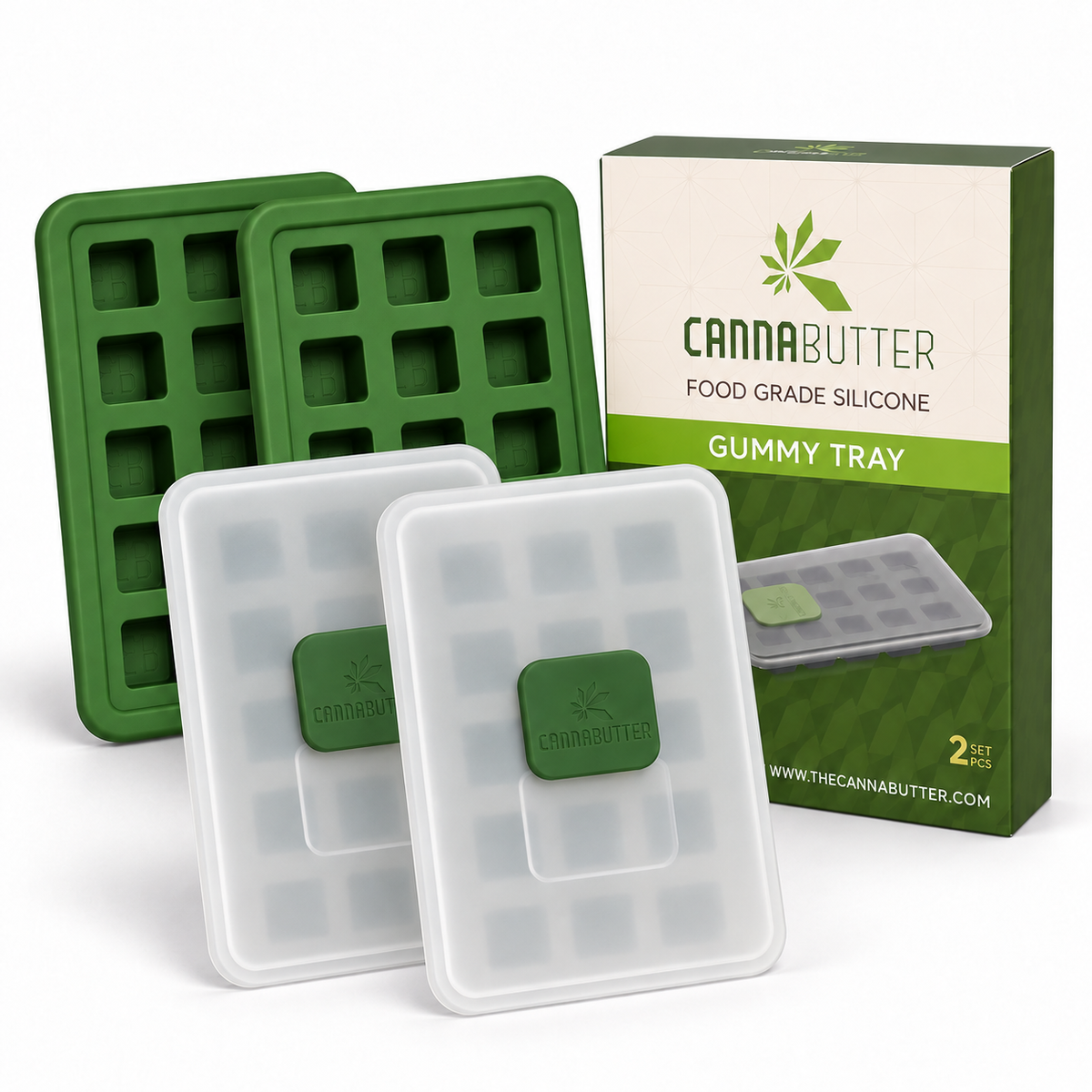 CannaButter Square Gummy Trays– 2pk