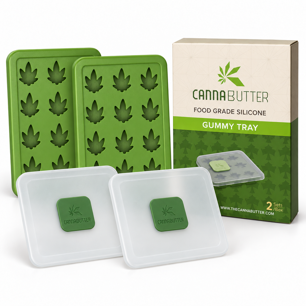CannaButter Leaf-Shaped Gummy Trays- 2pk