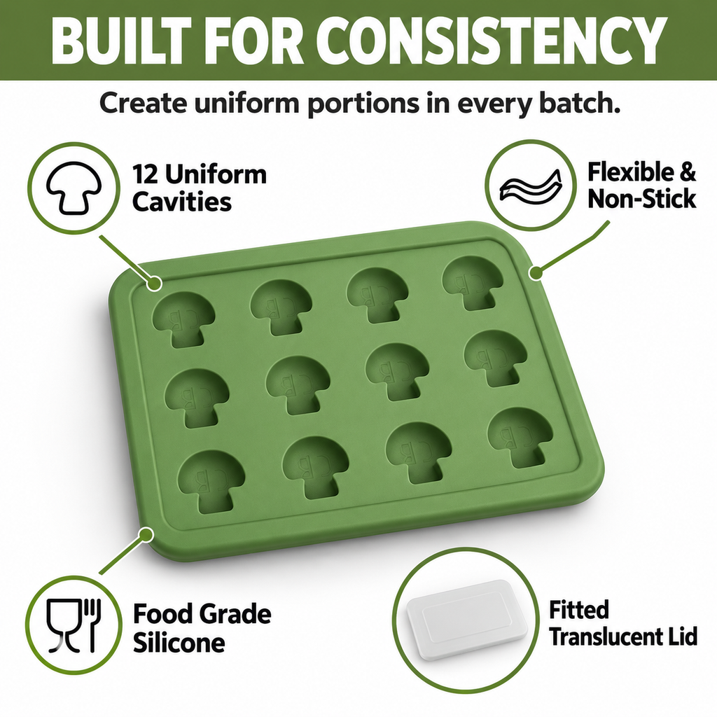 CannaButter Mushroom-Shaped Gummy Trays- 2pk