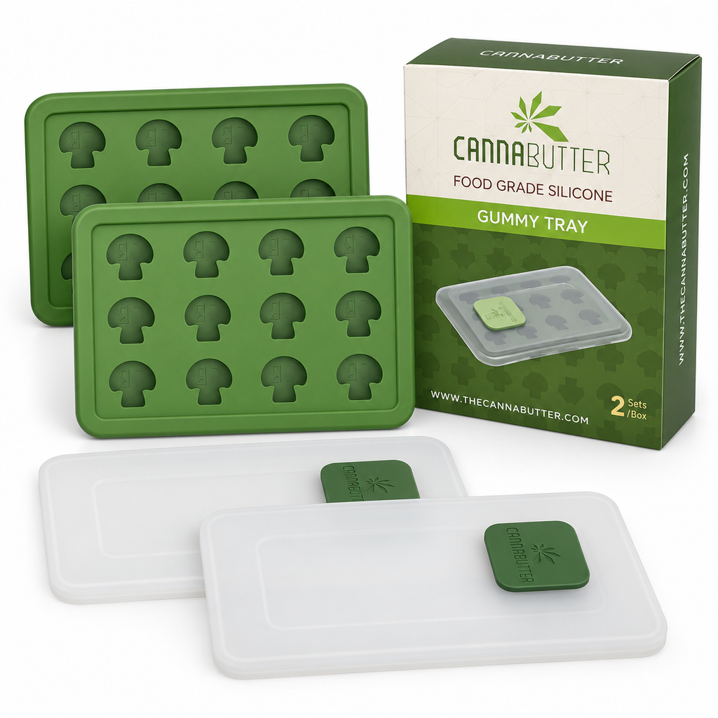 CannaButter Mushroom-Shaped Gummy Trays- 2pk