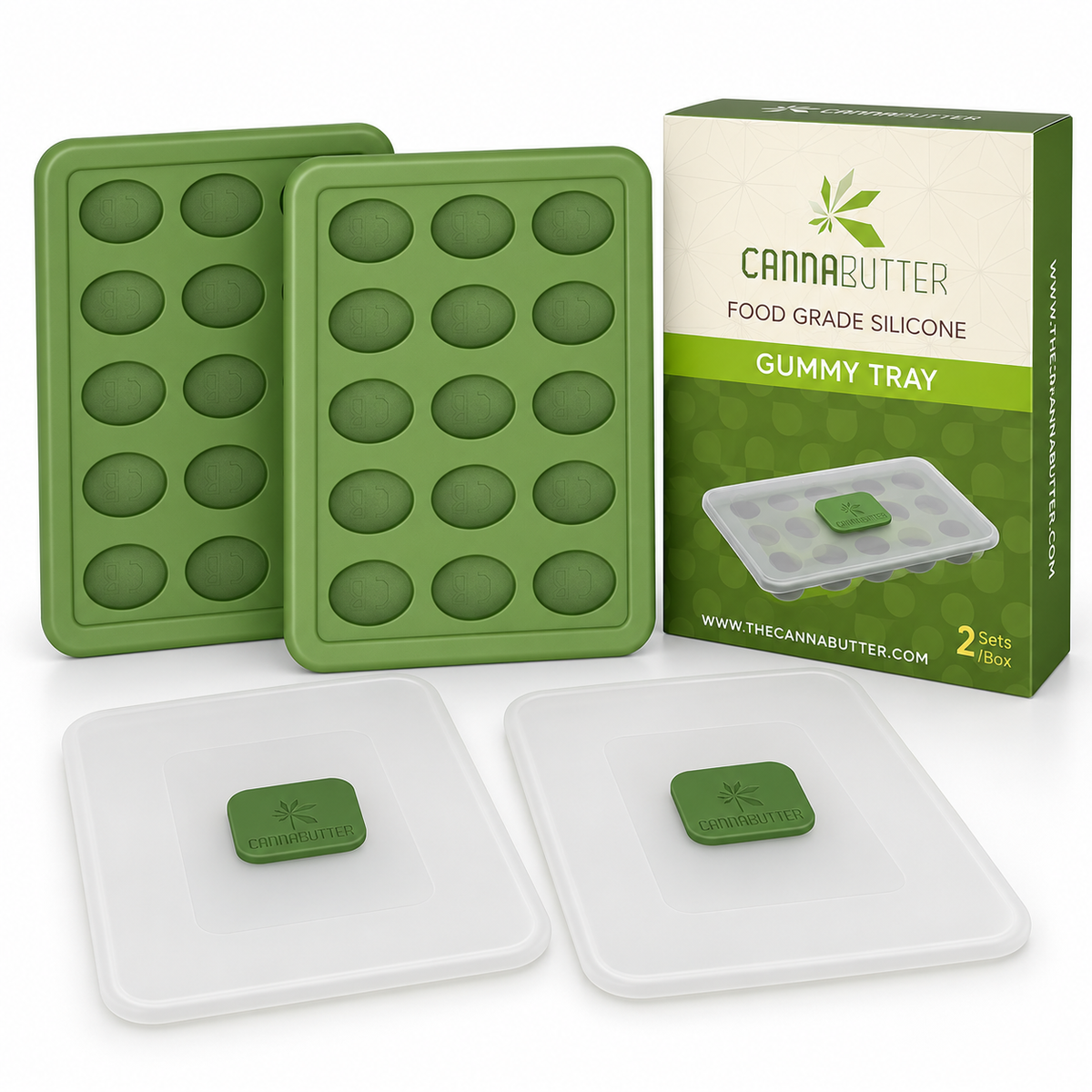 CannaButter Oval Gummy Trays- 2pk
